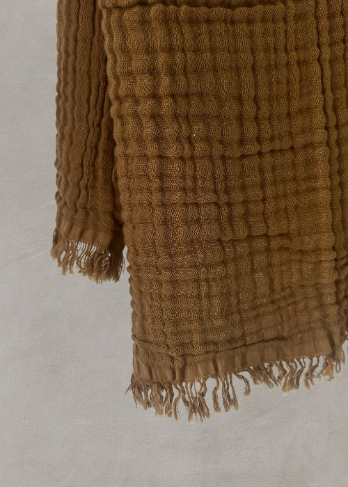 NINA BATH TOWEL | BROWN