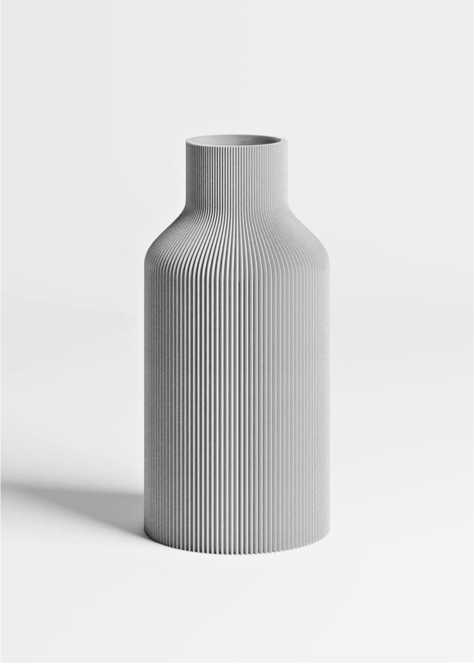 BOTTLE VASE | LIGHT GRAY