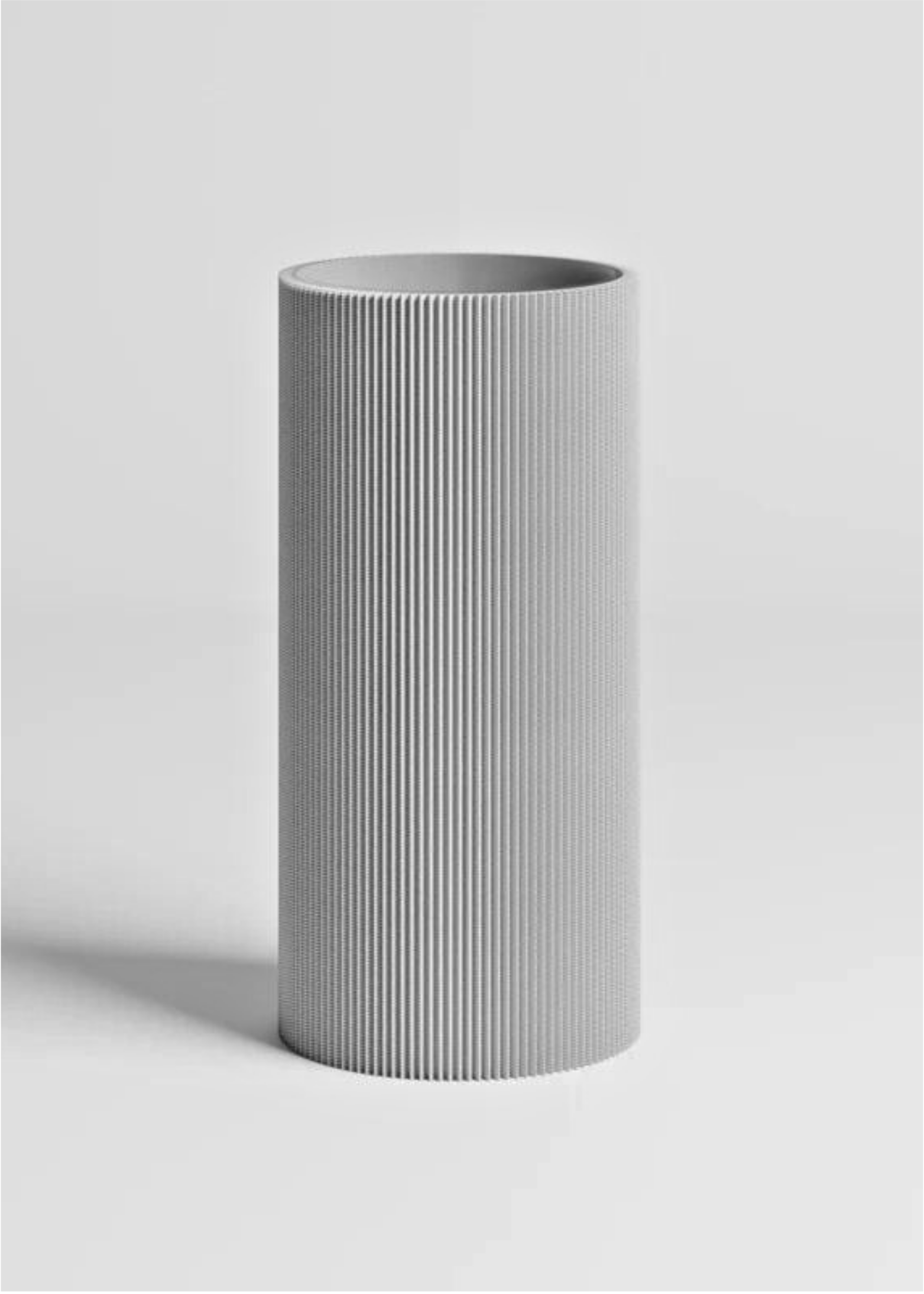 STRAIGHT VASE | LIGHT GRAY