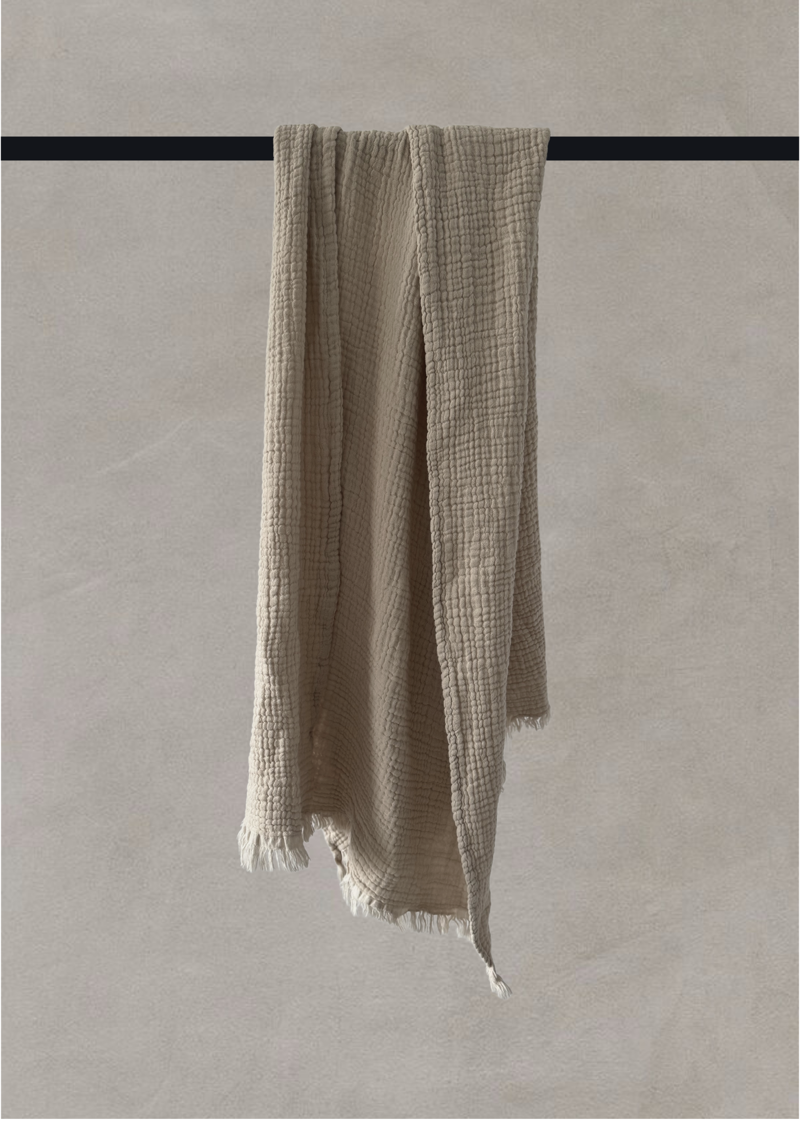 NINA BATH TOWEL | BEIGE