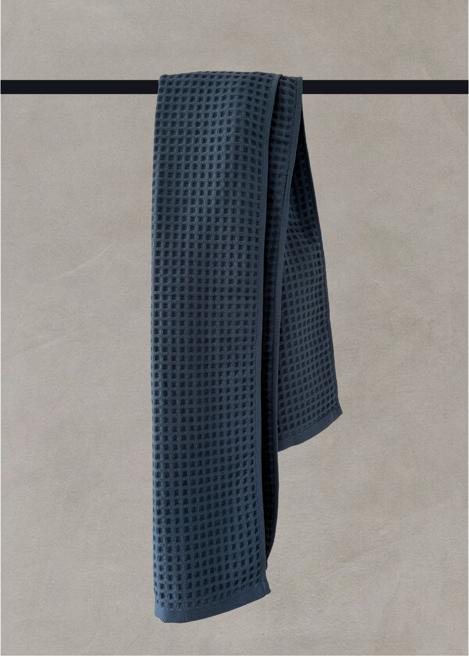 RETE BATH TOWEL | DARK BLUE